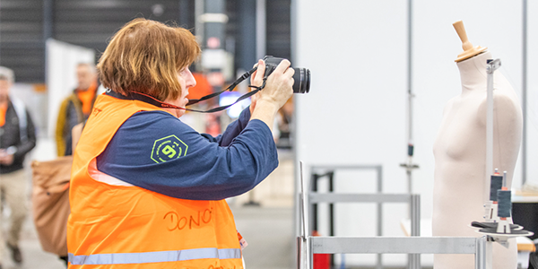 Photography competitor documenting the Abilympic competitions